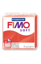Fimo soft 57 g rouge indien