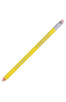 Crayon de bois semaine avec gomme - jaune