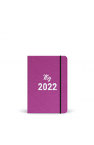 Agenda 2022 semainier - poche a6 souple - fushia