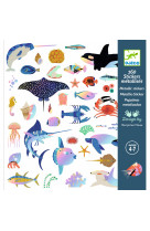 Stickers metallises - oceans