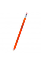Crayon de bois semaine avec gomme - orange