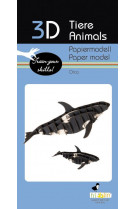 3d paper model - animal - orque