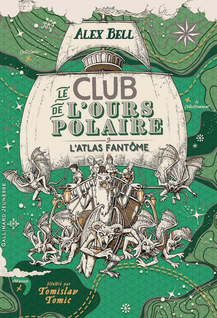 LE CLUB DE L-OURS POLAIRE - VOL03 - L-ATLAS FANTOME - Alex BELL, Tomislav Tomic, Faustina Fiore - GALLIMARD JEUNE