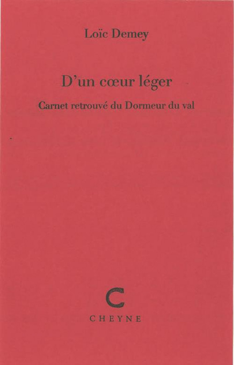 D-UN COEUR LEGER - DEMEY LOIC - Cheyne