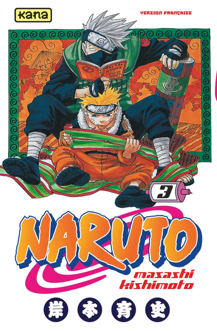 NARUTO - TOME 3 AVEC STICKER EURO - Masashi Kishimoto Masashi Kishimoto - KANA