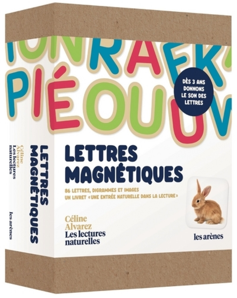 COFFRET LETTRES MAGNETIQUES - CELINE ALVAREZ - LES LECTURES NATURELLES - Céline Alvarez - ARENES