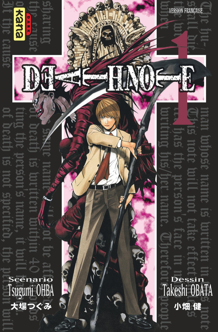 DEATH NOTE - TOME 1 - Tsugumi Ohba Tsugumi Ohba, Takeshi Obata Takeshi Obata,  Tsugumi Ohba,  Takeshi Obata - KANA