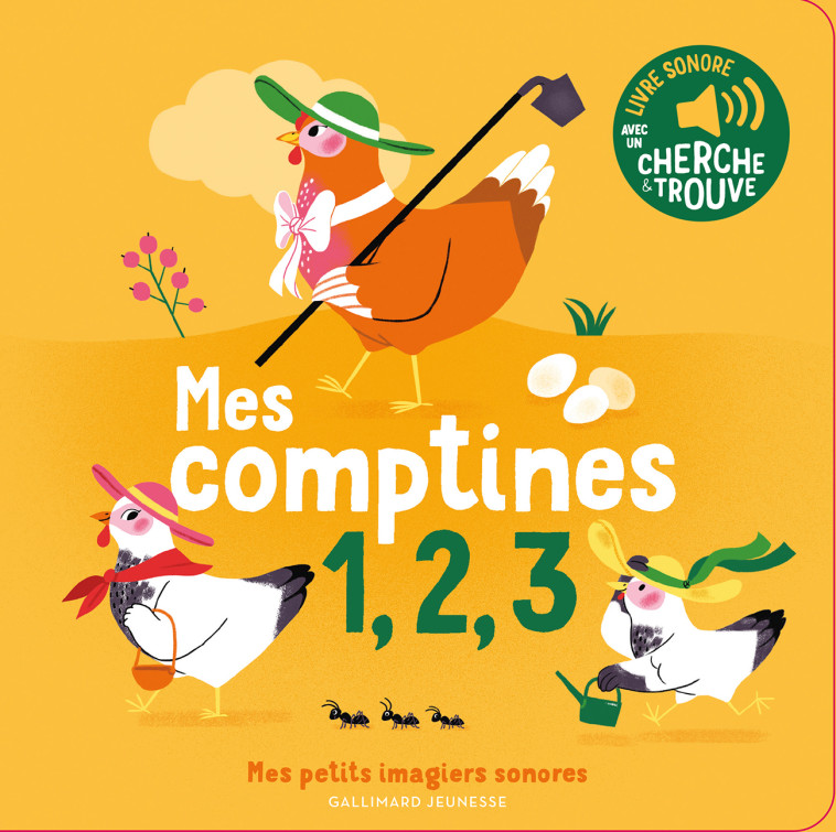 MES COMPTINES 1, 2, 3 - DES SONS A ECOUTER, DES IMAGES A REGARDER - Elsa Fouquier - GALLIMARD JEUNE