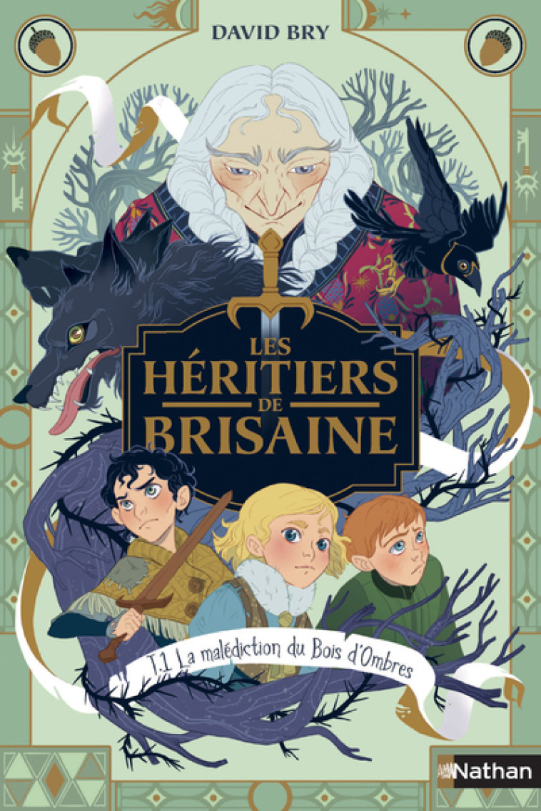 LES HERITIERS DE BRISAINE - TOME 1 LA MALEDICTION DU BOIS D-OMBRES - VOL01 - David Bry, Noémie Chevalier - NATHAN