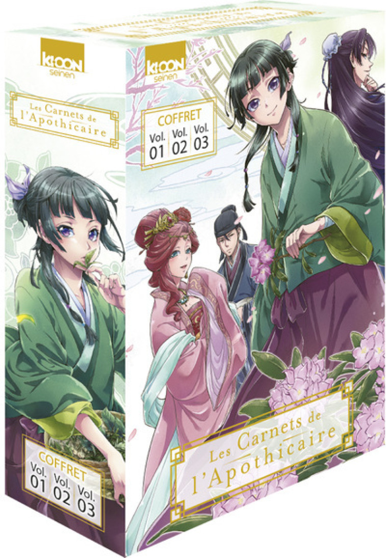 COFFRET LES CARNETS DE L-APOTHICAIRE VOL. 1 A 3 - Itsuki Nanao - KI-OON