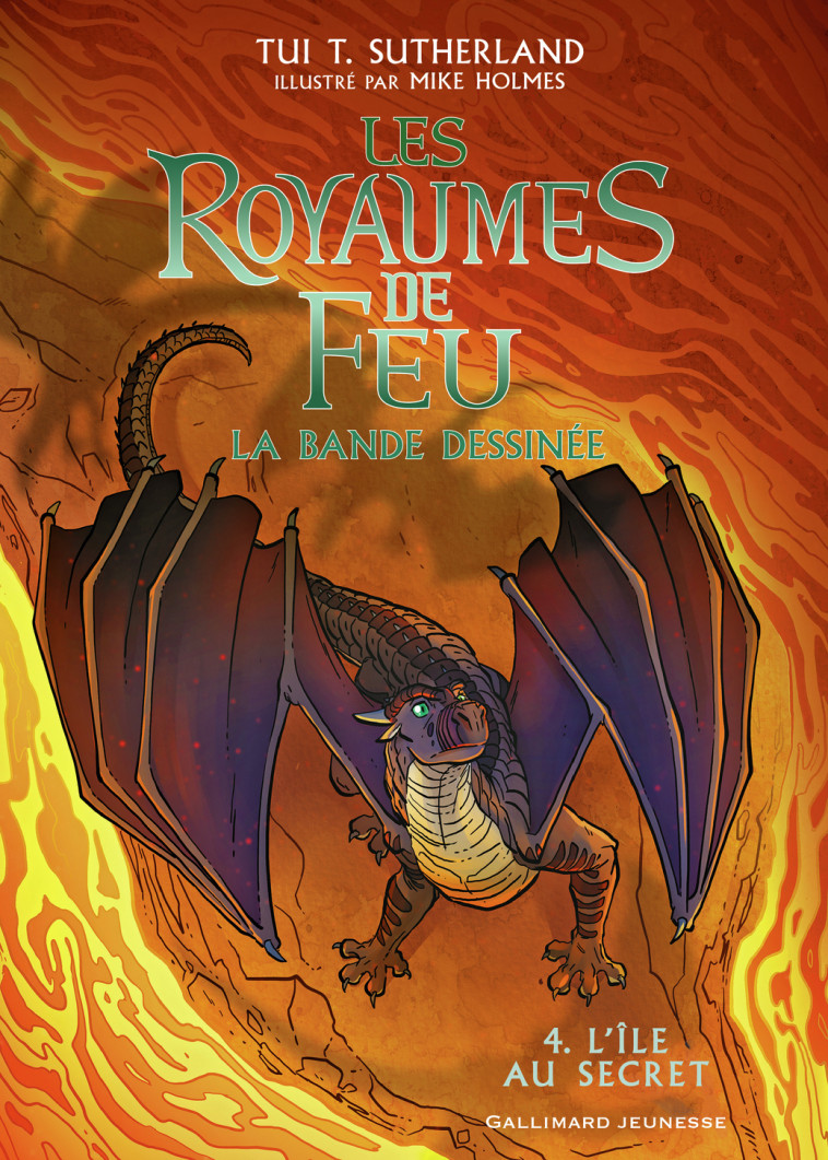 LES ROYAUMES DE FEU - VOL04 - LA BANDE DESSINEE-L-ILE AU SECRET - Tui T. Sutherland, Mike Holmes, Vanessa Rubio-Barreau - GALLIMARD JEUNE