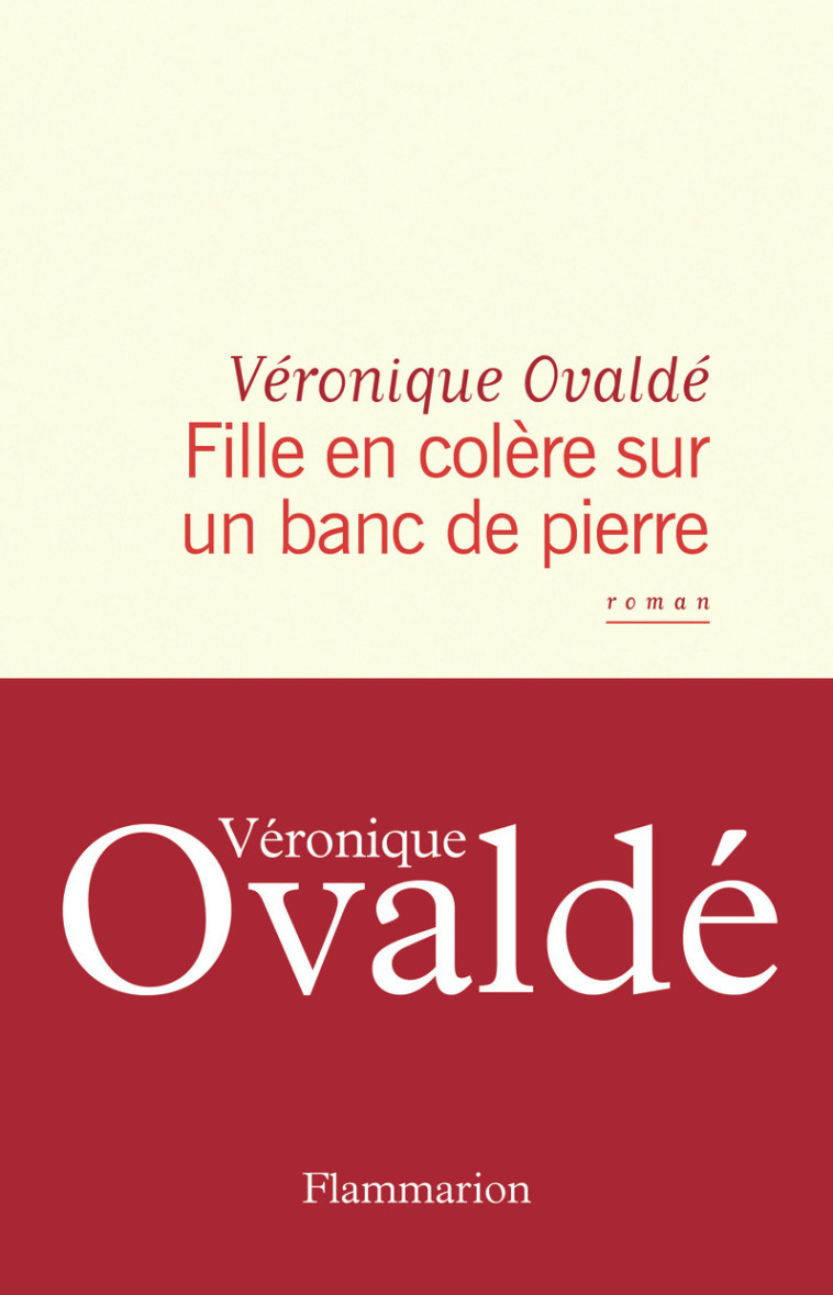 FILLE EN COLERE SUR UN BANC DE PIERRE - Véronique Ovaldé - FLAMMARION