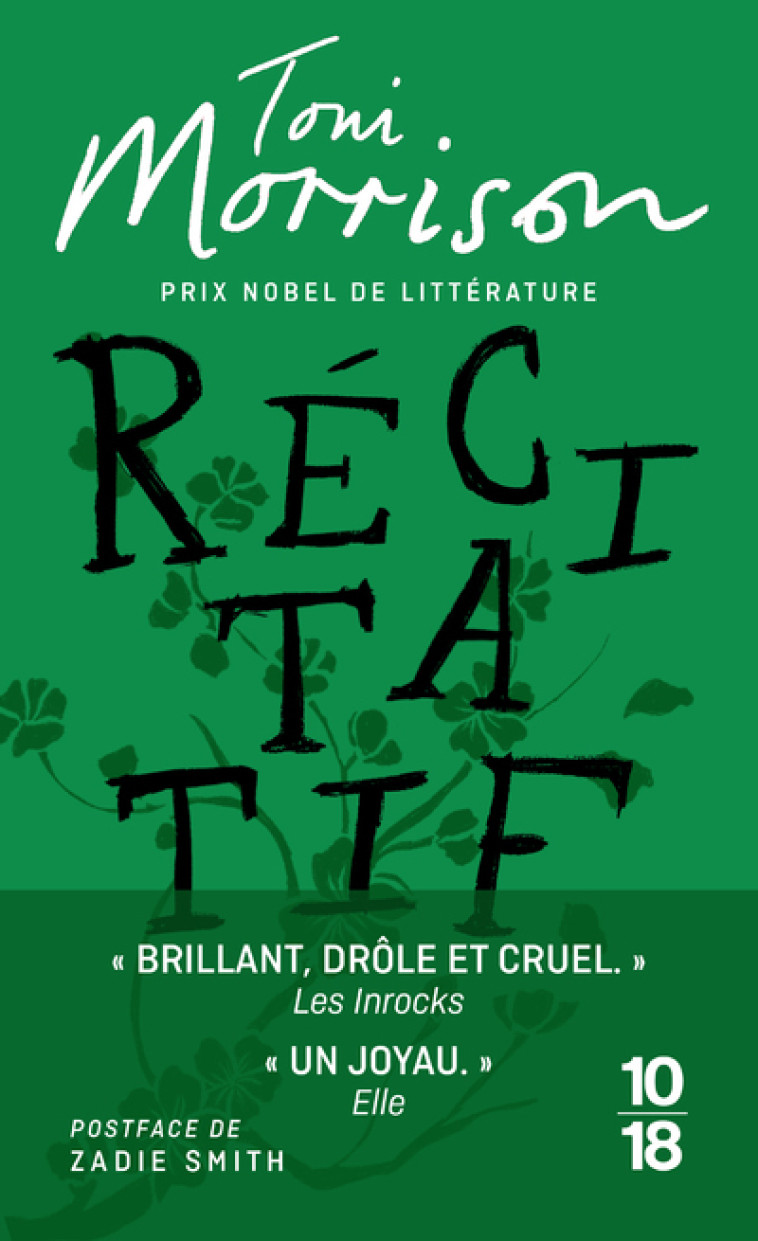 RECITATIF - Toni Morrison, Zadie Smith, Christine Laferrière - 10 X 18