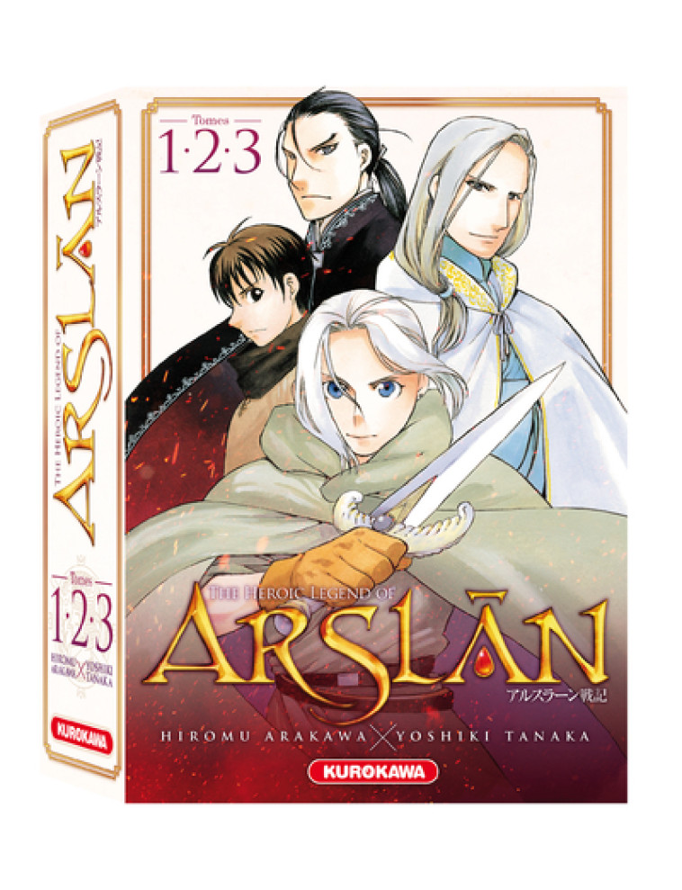 Coffret Arslân 1-2-3 - Yoshiki Tanaka, Hiromu Arakawa, Fabien Vautrin - KUROKAWA