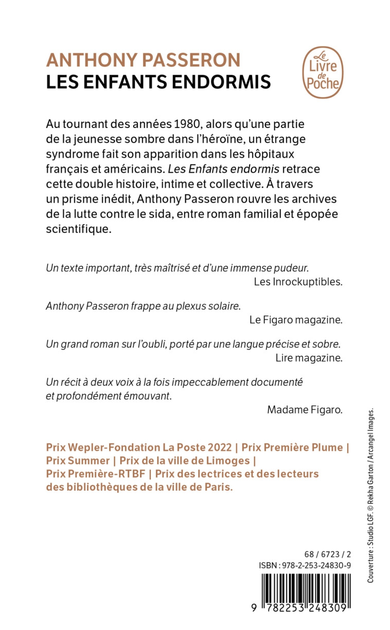 LES ENFANTS ENDORMIS - Anthony Passeron - LGF