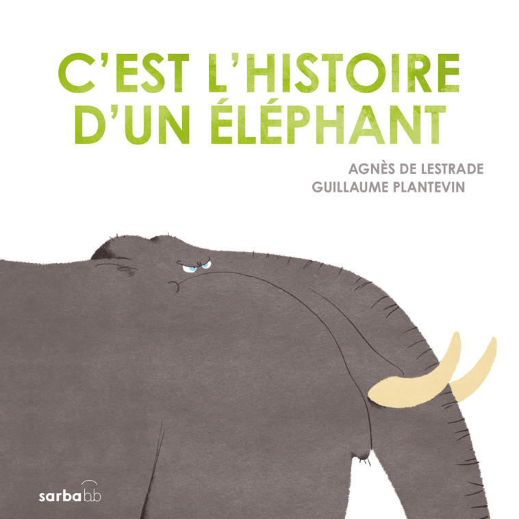 C-EST L-HISTOIRE D-UN ELEPHANT - EDITION CARTONNEE - Agnès de Lestrade, Guillaume Plantevin - SARBACANE