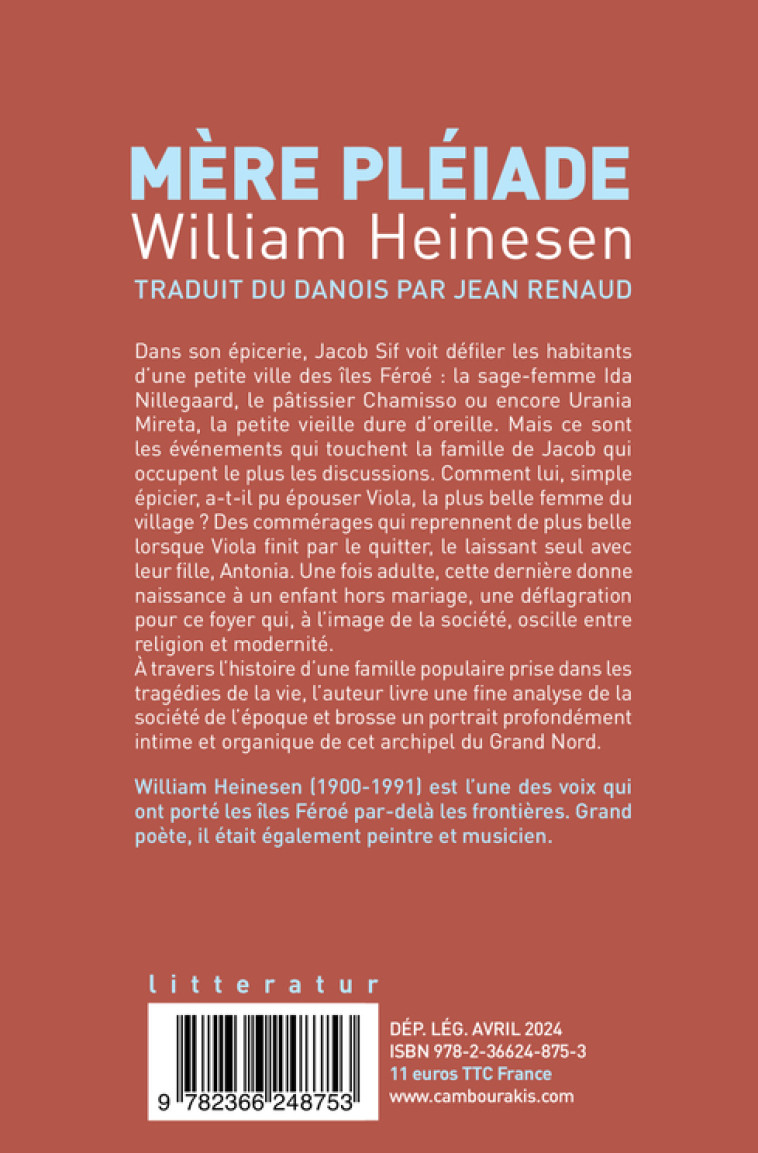 MERE PLEIADE - William Heinesen - CAMBOURAKIS