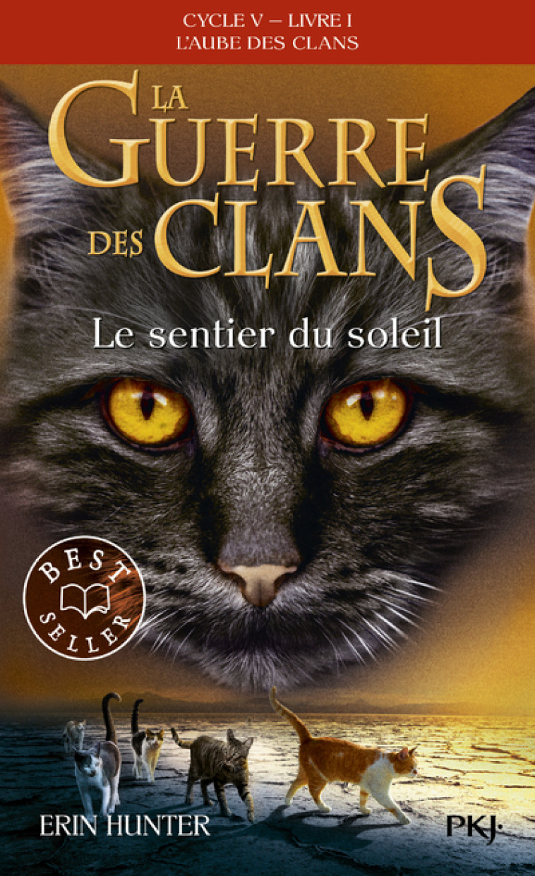 LA GUERRE DES CLANS CYCLE V - TOME 1 LE SENTIER DU SOLEIL - Erin Hunter, Aude Carlier - POCKET JEUNESSE