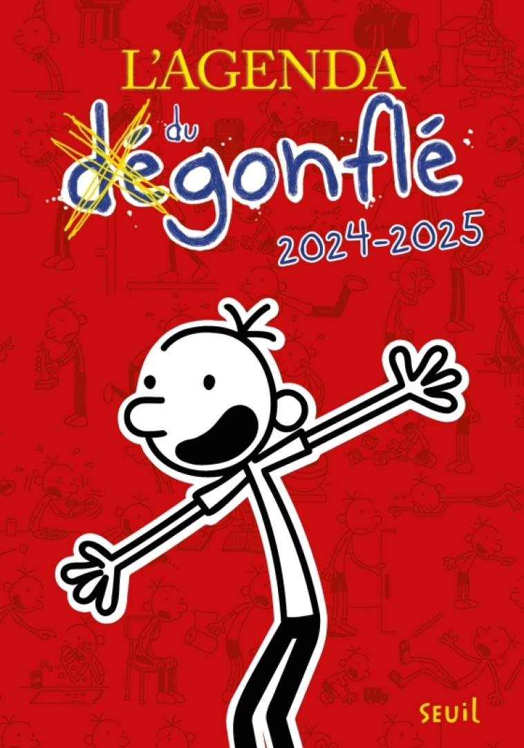 Journal d'un dégonflé - L'Agenda du Dégonflé 2024-2025 - Jeff Kinney - SEUIL JEUNESSE