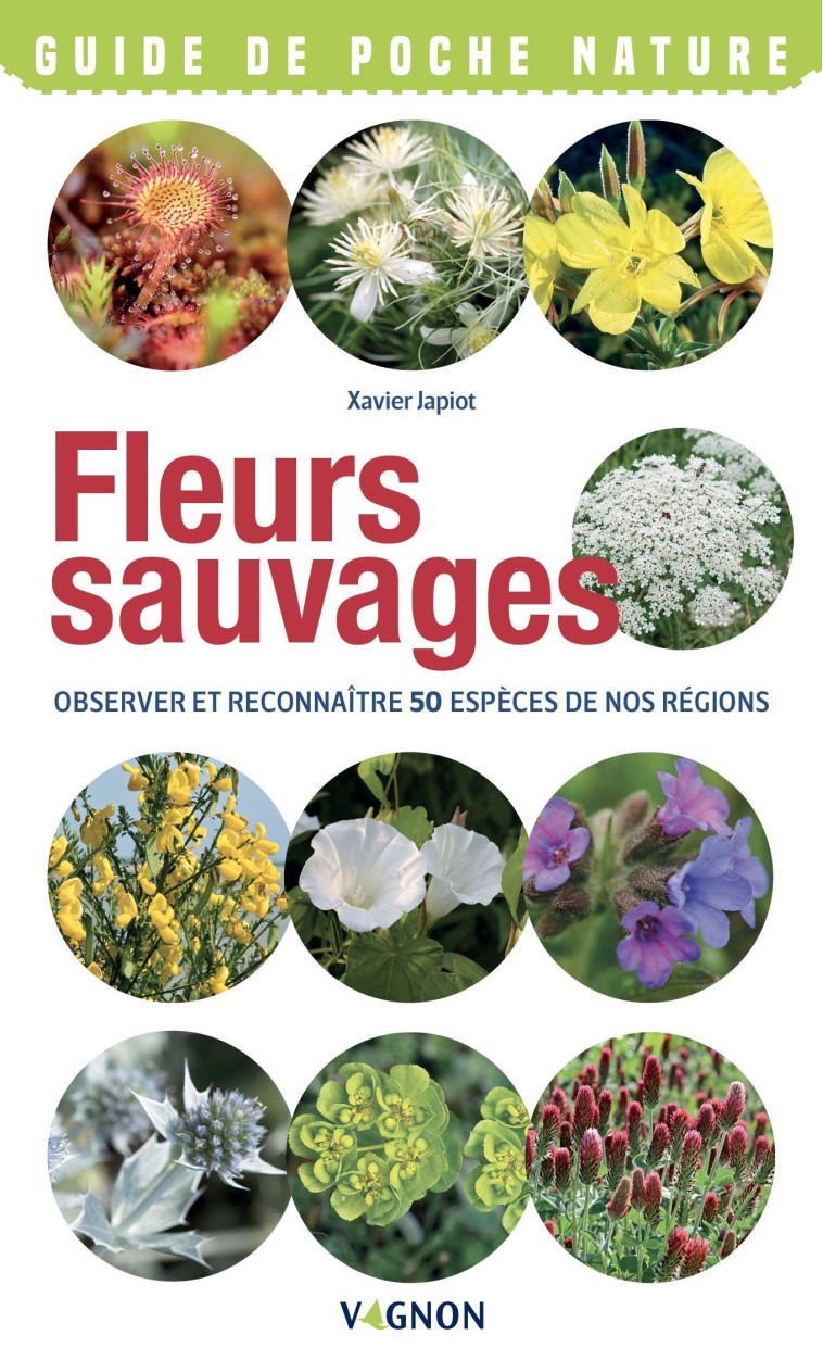 Fleurs sauvages - Observer et reconnaître 50 espèces de nos régions - Xavier Japiot - VAGNON