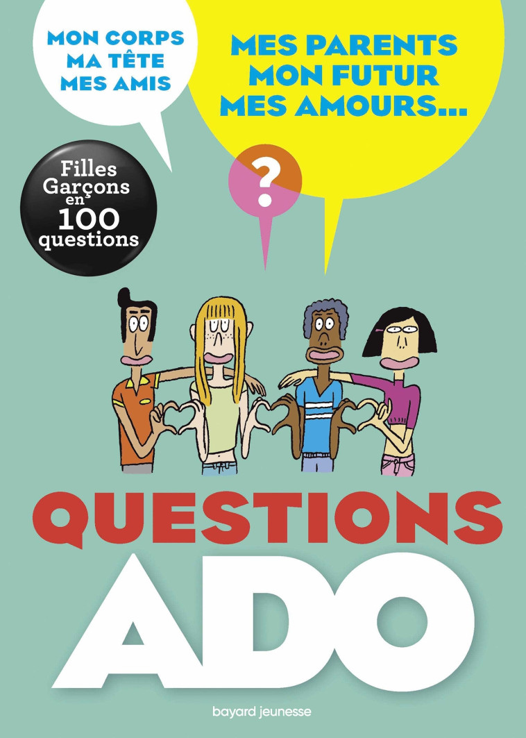 Questions ado filles-garçons en 100 questions - Nathalie Szapiro-Manoukian, Sylvie Friedman, El Don Guillermo El Don Guillermo, Régis Faller, EL DON GUILERMO - BAYARD JEUNESSE