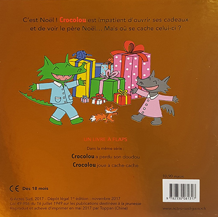 Crocolou fête Noël - Ophélie Texier - ACTES SUD