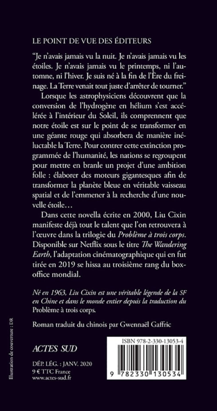 Terre errante - Cixin Liu - ACTES SUD