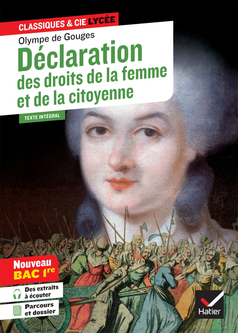 Déclaration des droits de la femme et de la citoyenne (oeuvre au programme Bac 2025, 1re) - Isabelle Lasfargue-Galvez - HATIER