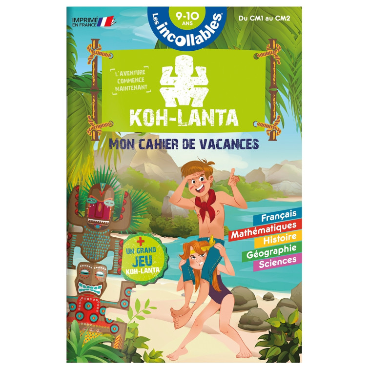 Cahier de vacances 2024 Koh Lanta - Les incollables - CM1 au CM2 - 9/10 ans - Play Bac Éditions Play Bac Éditions, El Gunto El Gunto, Valérie Cluzel,  El Gunto - PLAY BAC