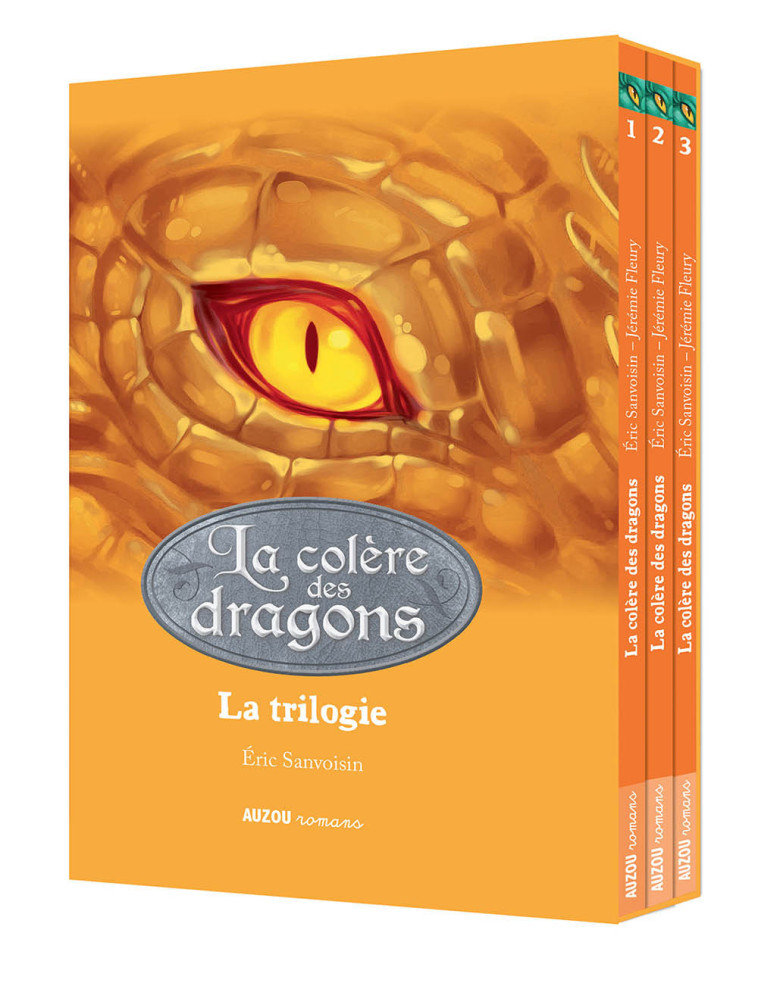 COFFRET TRILOGIE LA COLÈRE DES DRAGONS - Éric Sanvoisin, Jérémie Fleury - AUZOU