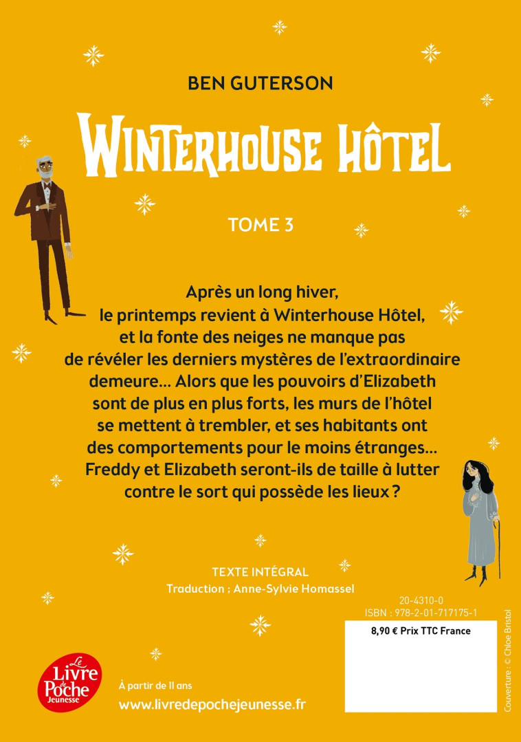 Les mystères de Winterhouse Hôtel - Tome 3 - Anne-Sylvie Homassel, Ben Guterson, Anne-Sylvie Homassel, Ben Guterson - POCHE JEUNESSE